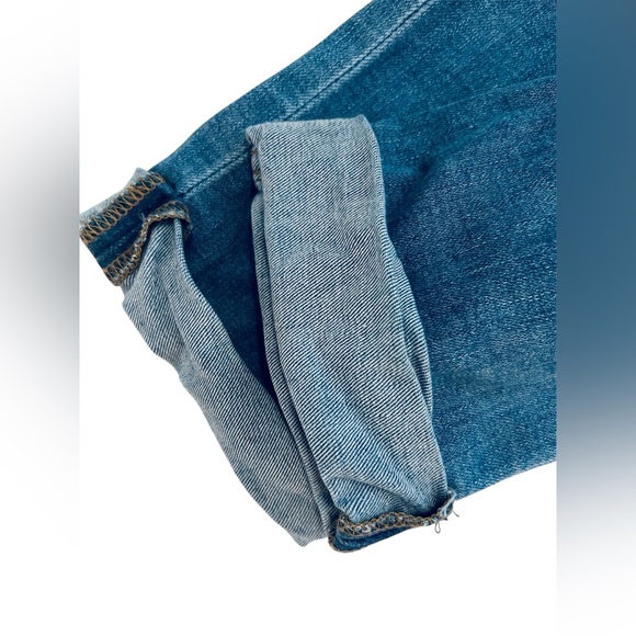 Hudson Jeans Women's 27 Blue Bacara Cuffed Back Flap Mid Rise Stretch Denim - Picture 5 of 14